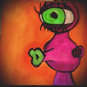 Original futuristic art